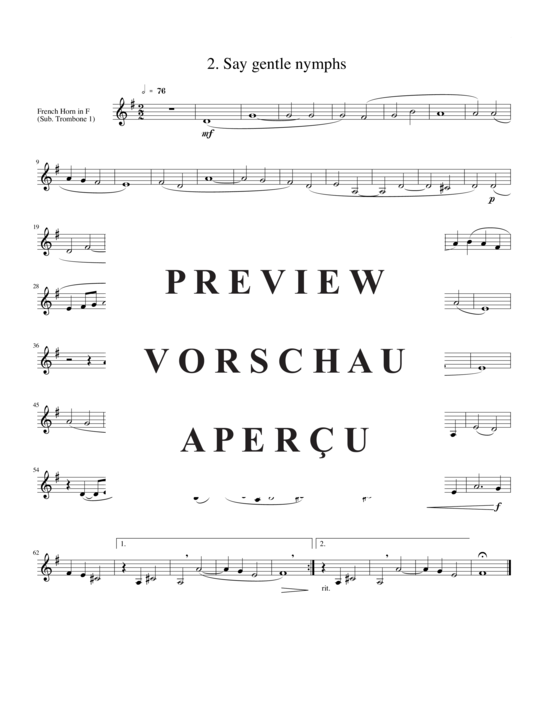 Produktgalerie: Seite 9 von 15 Zwei Madrigale Vol.11, , (2xTrompete in B/C, Horn in F, Posaune)