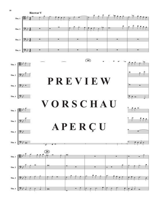 Product gallery: Page 11 of 21 8 Ricercari , , (Trombone Quartet)