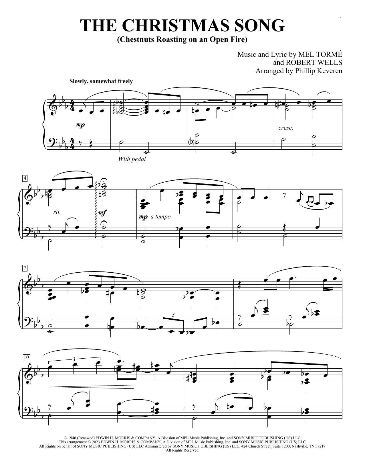 Product gallery: Page 1 of 1 The Christmas Song (Chestnuts Roasting On An Open Fire), Mel Tormé