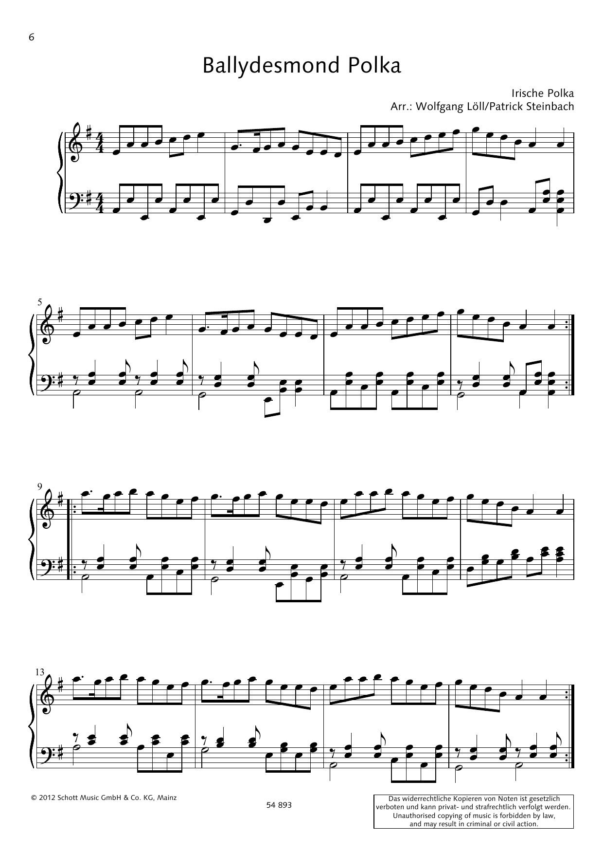 Product gallery: Page 1 of 1 Ballydesmond Polka, Wolfgang Löll