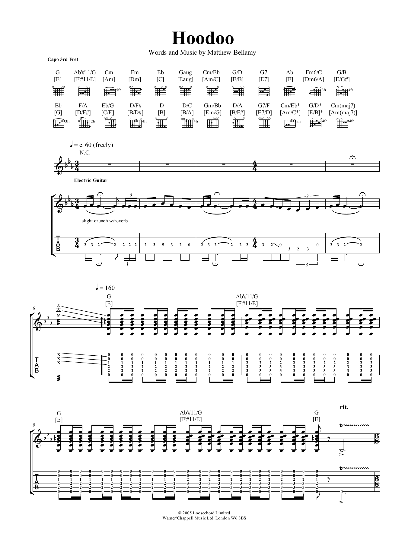 Produktgalerie: Seite 1 von 1 Hoodoo, Muse, Gitarre