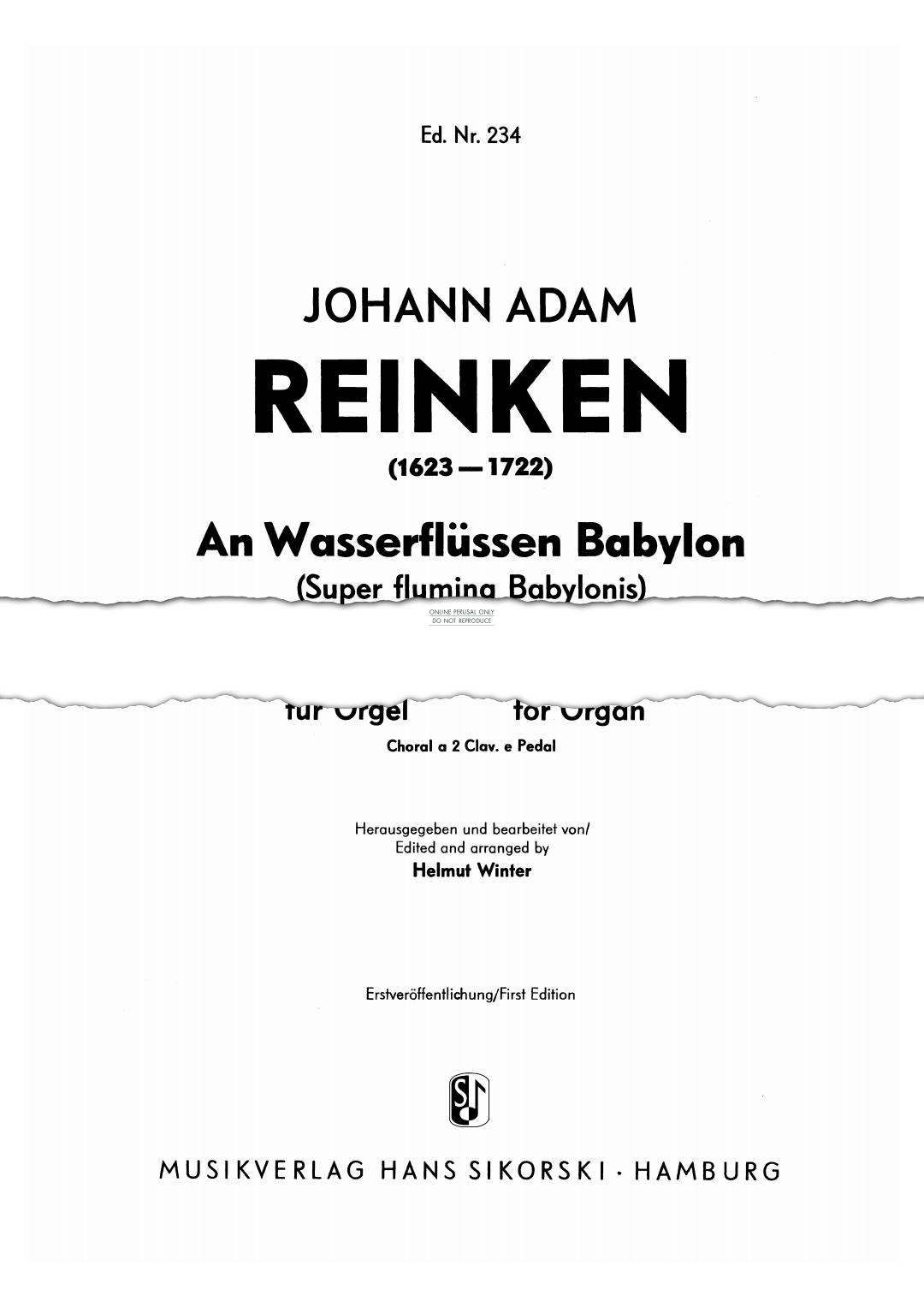 Produktbild zu: An Wasseflüssen Babylon [At the Rivers of Babylon]