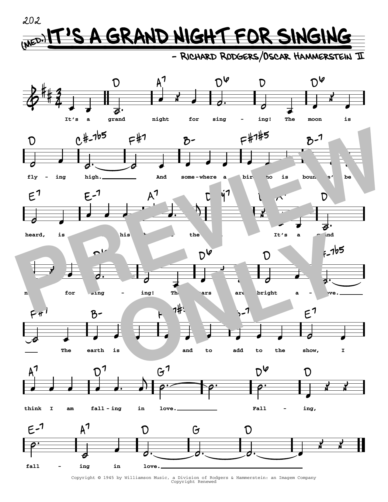 Product picture to: It's A Grand Night For Singing (Low Voice)