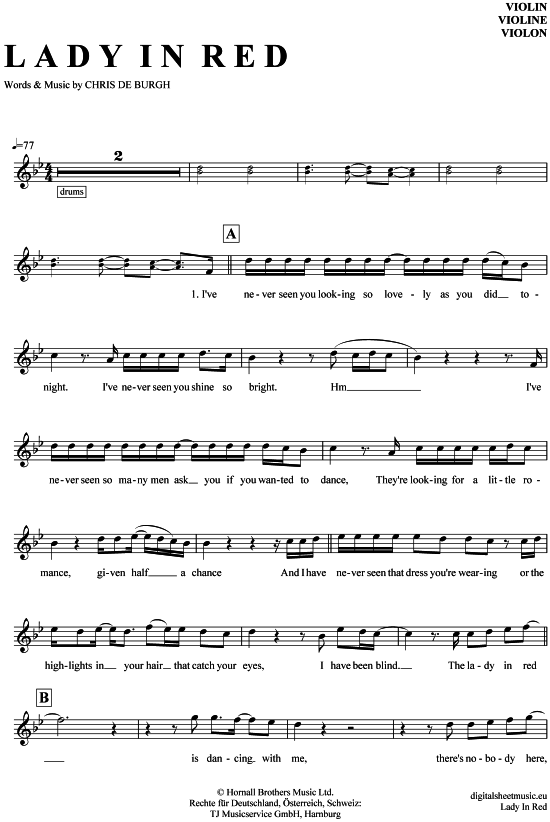 Product picture to: Lady in Red Chris de Burgh