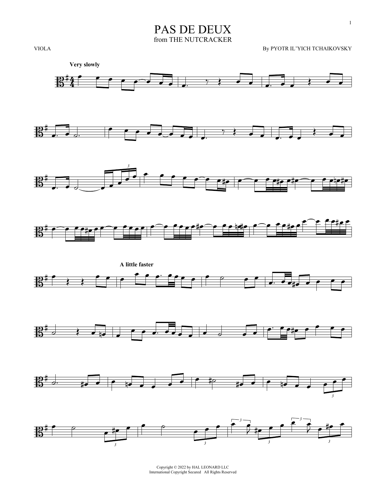 Product gallery: Page 1 of 1 Pas de deux (from The Nutcracker), Pyotr Il'yich Tchaikovsky