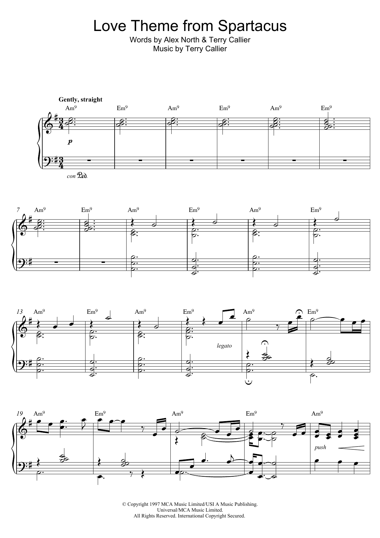 Produktbild zu: Love Theme From Spartacus