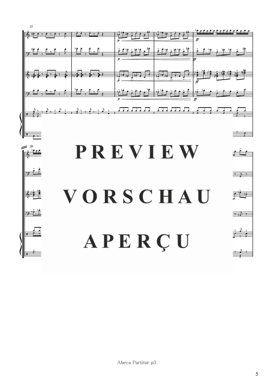 gallery: Abeca, , Quintett: Klarinette in B, Posaune, Gitarre, Kontrabass, Schlagzeug