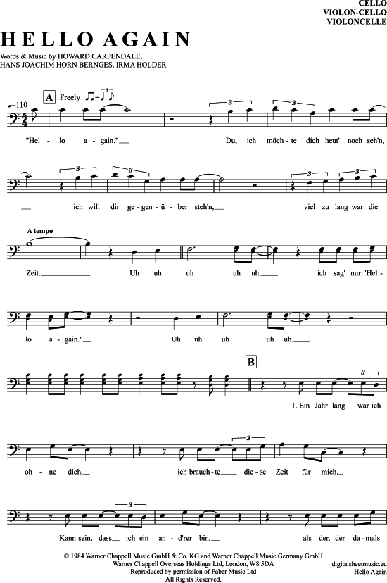 Produktbild zu: Hello Again Howard Carpendale