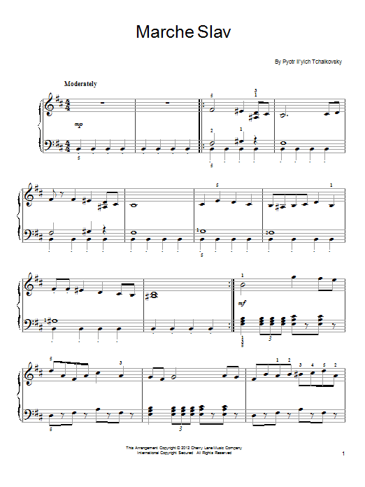 Produktbild zu: Marche Slav, Op. 31