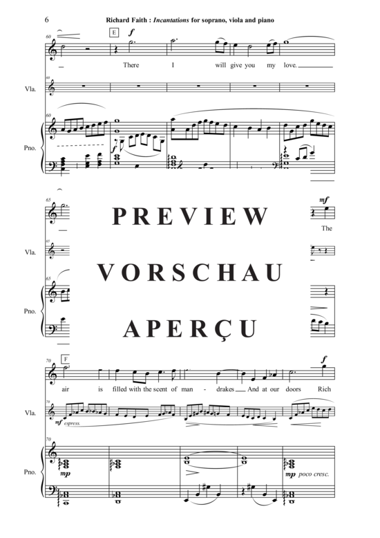 Product gallery: Page 7 of 21 Incantations , , (soprano, viola + piano)