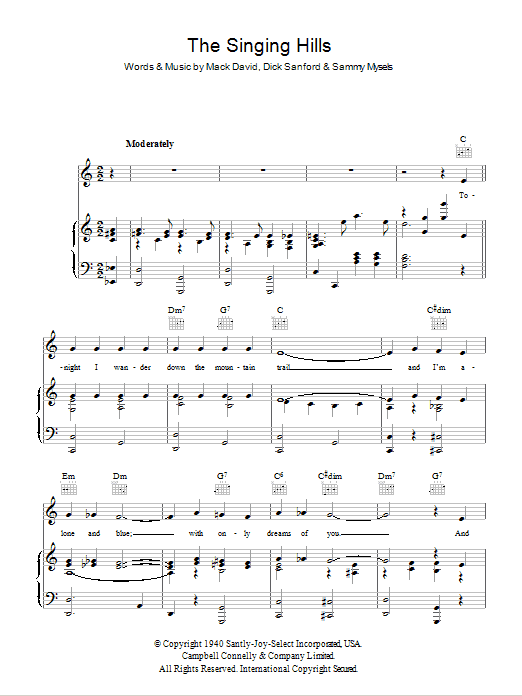 Product gallery: Page 1 of 1 The Singing Hills, Bing Crosby
