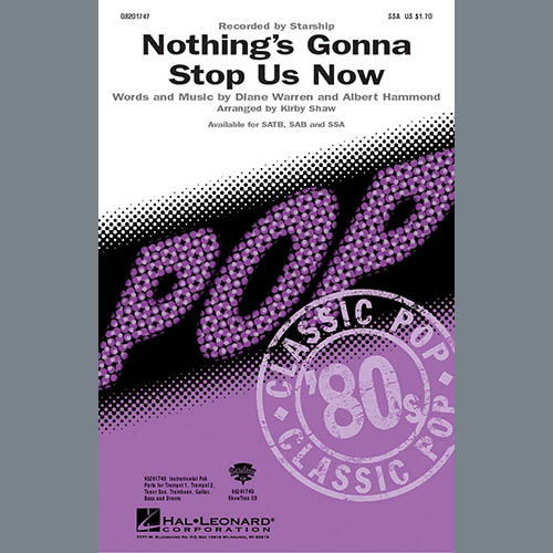 Produktbild zu: Nothing's Gonna Stop Us Now (arr. Kirby Shaw)