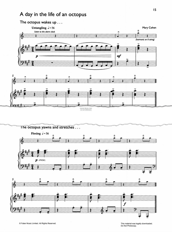 Produktgalerie: Seite 1 von 1 A Day In The Life Of An Octopus, Mary Cohen, Klavier, Violine