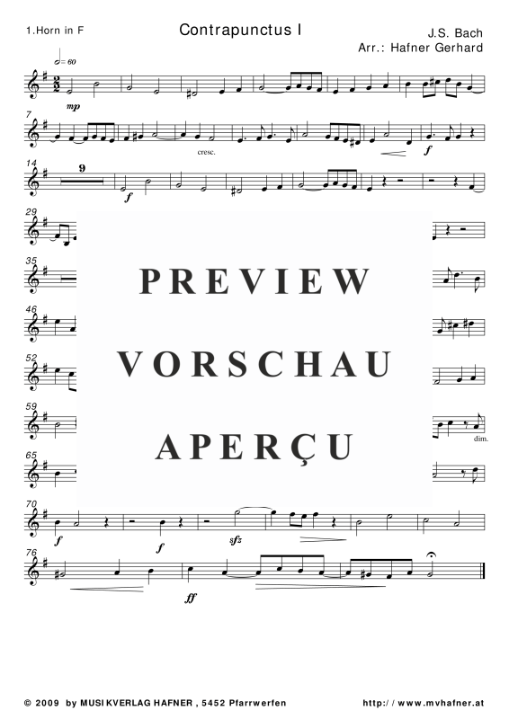 gallery: Contrapunctus I, , (Blechbläser Quintett)