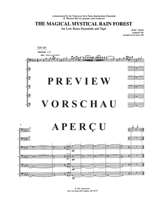 Produktgalerie: Seite 3 von 21 Into the Magical Rain Forest , , (Tuba Ensemble 1-6 Tuben + Tape)