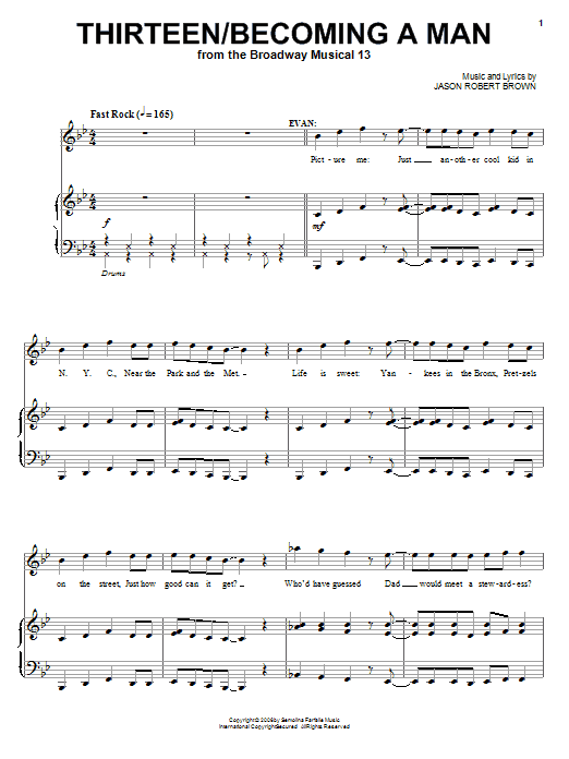 Produktbild zu: Thirteen / Becoming A Man (from 13: The Musical)