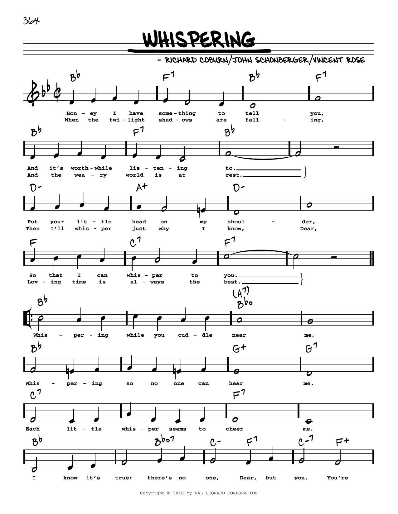 Produktbild zu: Whispering (arr. Robert Rawlins)