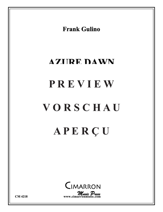 Product gallery: Page 2 of 15 Azure Dawn , , (Violin, Posaune + Klavier)