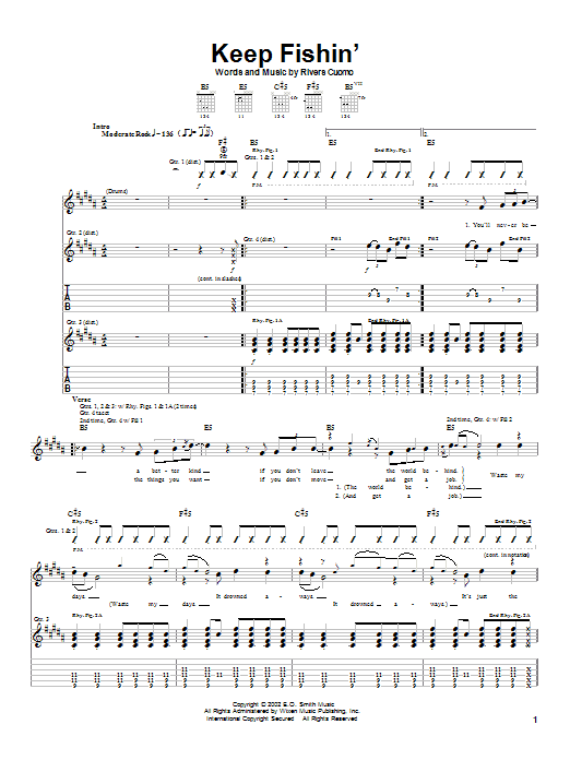 Produktgalerie: Seite 1 von 1 Keep Fishin', Weezer, Gitarre