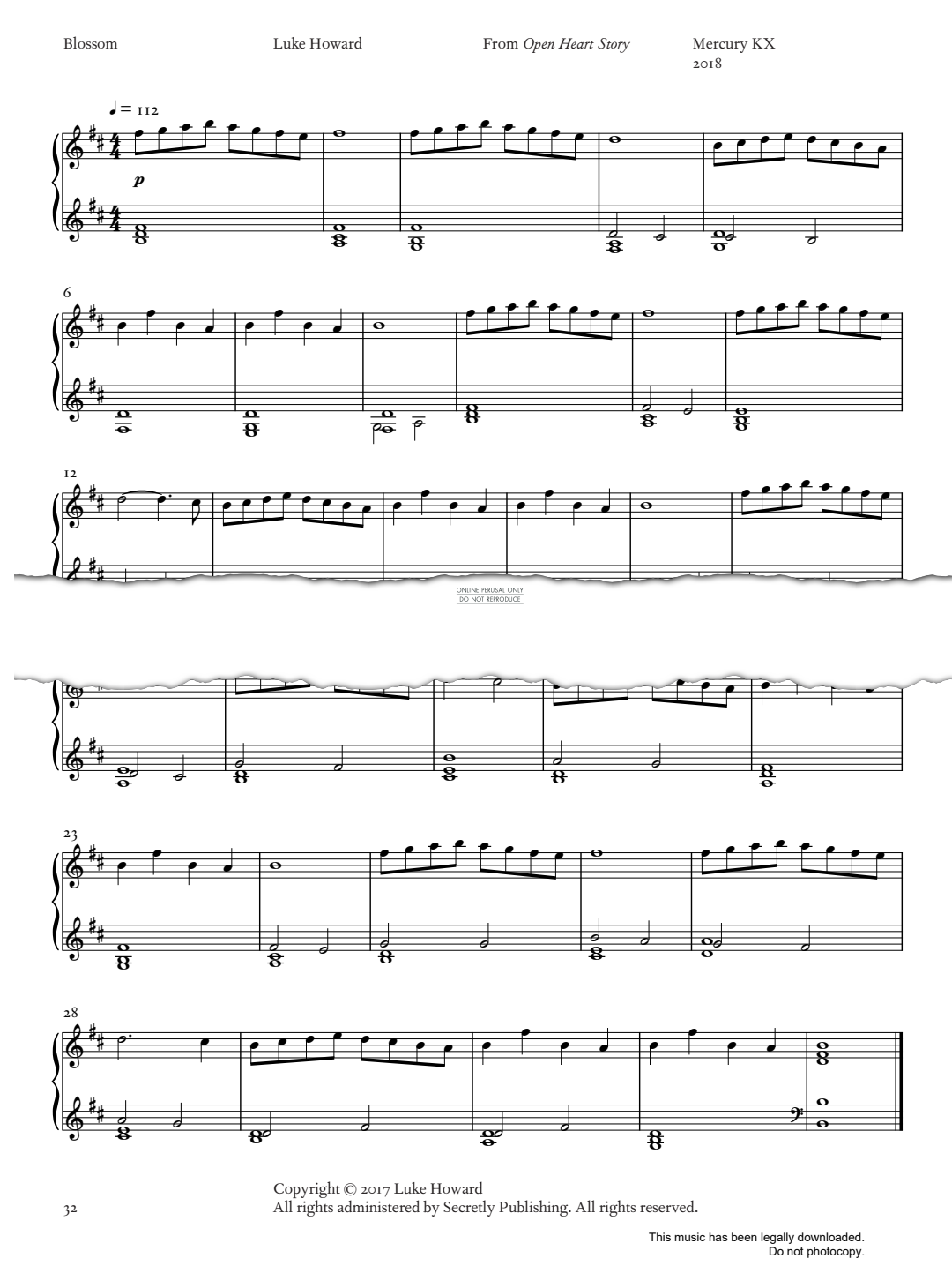 Produktgalerie: Seite 1 von 1 Blossom, Luke Howard, Klavier