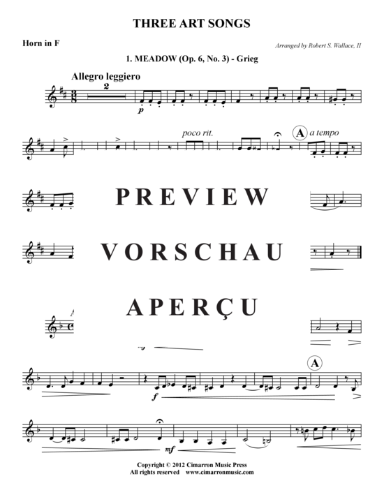 Produktgalerie: Seite 10 von 15 3 Kunstlieder  , , (Blechbläserquintett)