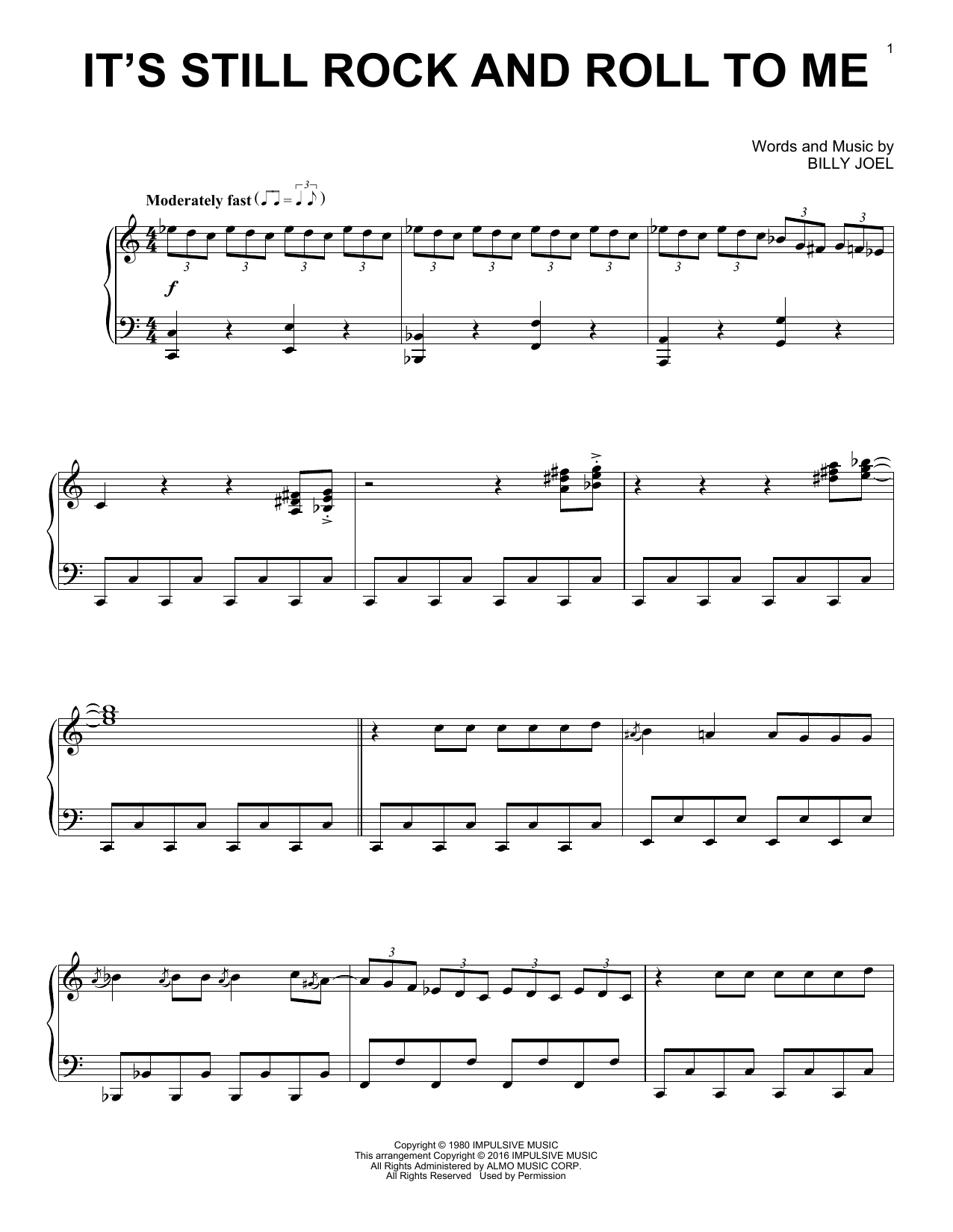Produktbild zu: It's Still Rock And Roll To Me [Jazz version]