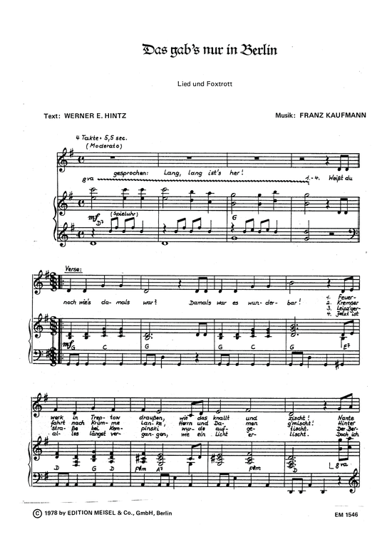 Produktbild zu: Das gabs nur in BerlinLied und Foxtrott