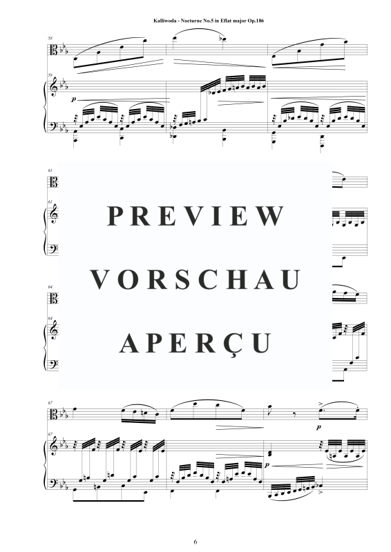 Produktgalerie: Seite 7 von 11 Nocturne Nr.5 Op.186, , Viola und Klavier