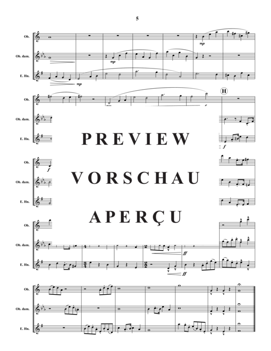 Product gallery: Page 6 of 12 Trio Movement , , (Oboe, Oboe D'Amore + Cor D'Anglais)