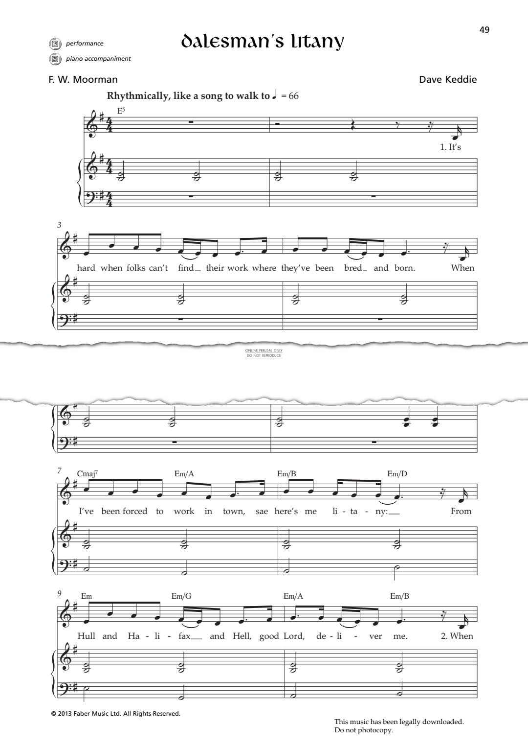 Product picture to: Dalesman's Litany
