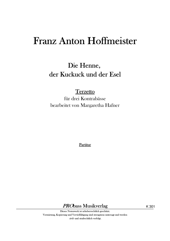 Product picture to: Die Henne, der Kuckuck und der Esel