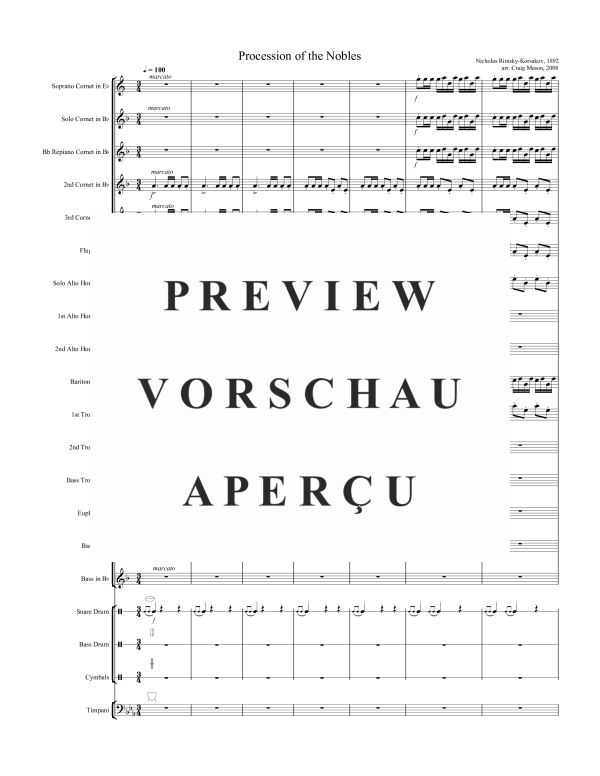 Produktgalerie: Seite 3 von 11 Procession of the Nobles, , Brass Band