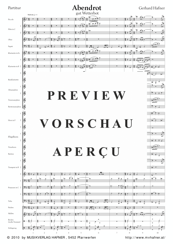 Product gallery: Page 6 of 11 Abendrot, , (large wind orchestra)