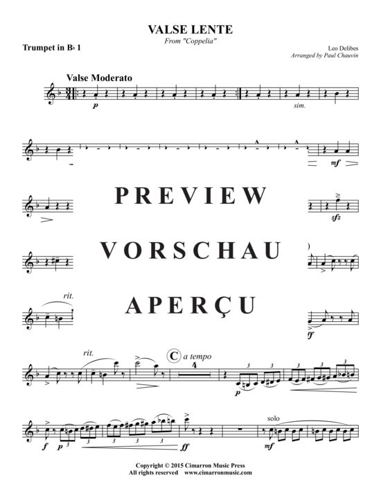 Produktgalerie: Seite 8 von 17 Valse Lente , , (Blechbläserquintett)