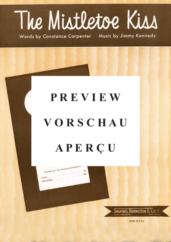 Produktgalerie: Seite 2 von 8 The Mistletoe Kiss , Popular Standard, Klavier und Gesang