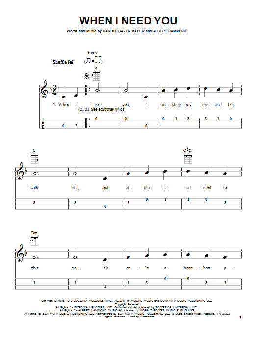 Product gallery: Page 1 of 1 When I Need You, Leo Sayer