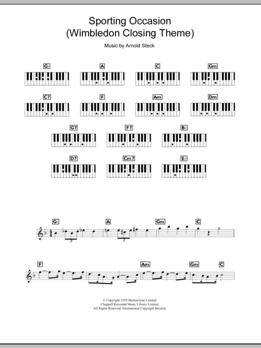 Produktbild zu: Sporting Occasion (Wimbledon Closing Theme)