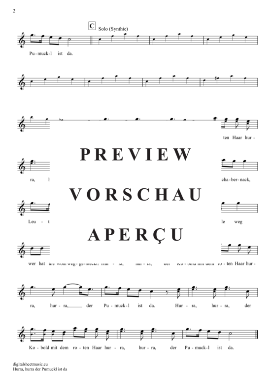 gallery: Hurra, Hurra, Der Pumuckl Ist Da , Pumuckl, (Alt-Sax)