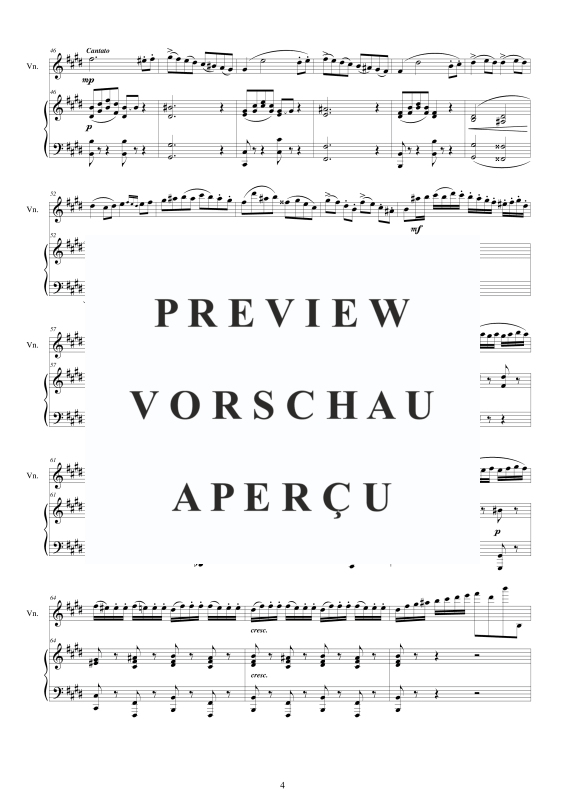 Produktgalerie: Seite 5 von 11 Streichquartett Nr. 2 in E-Dur, , Violine und Klavier