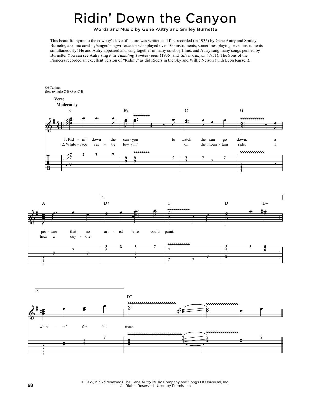 Produktbild zu: Ridin' Down The Canyon (arr. Fred Sokolow)