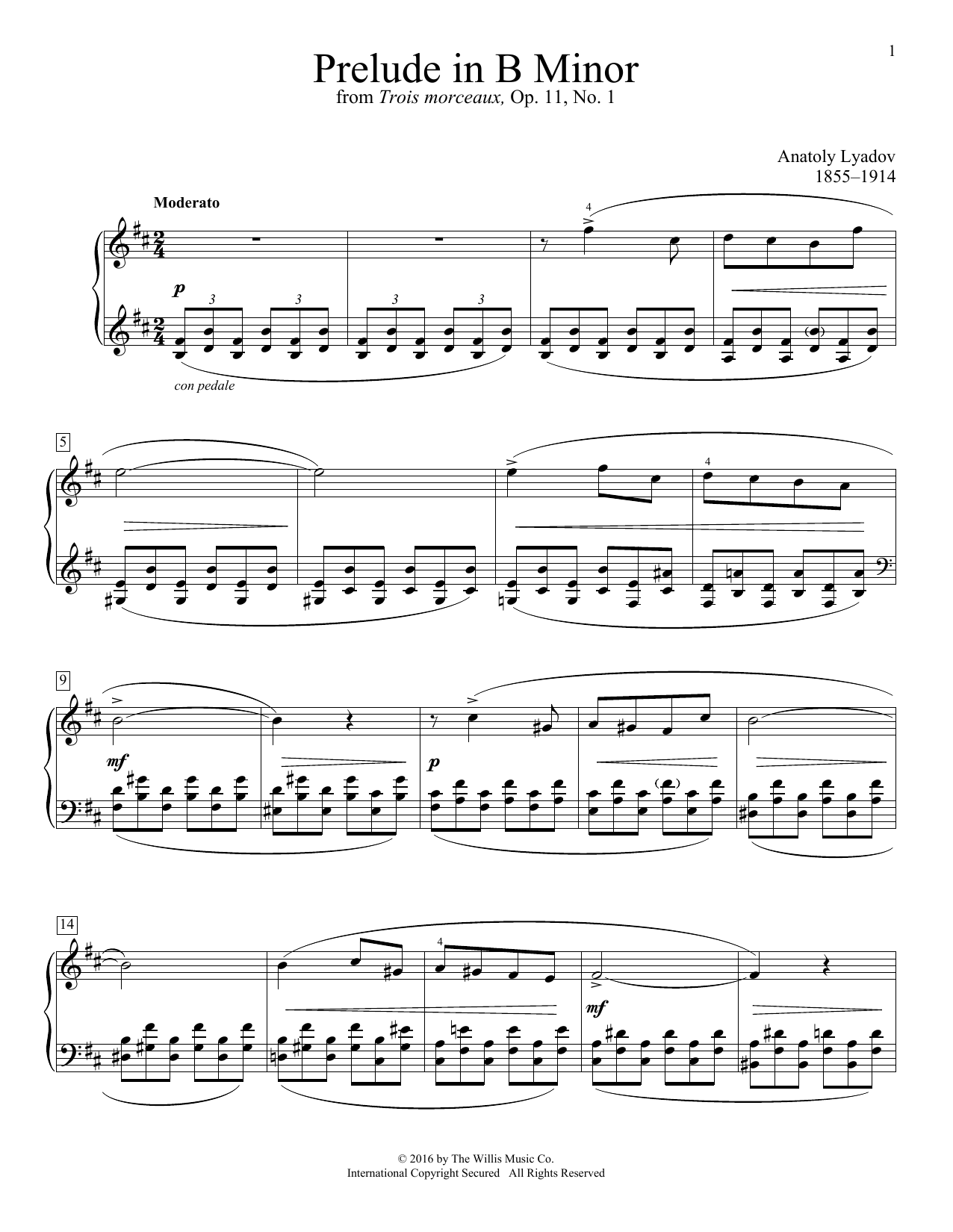 Produktbild zu: Prelude In B Minor