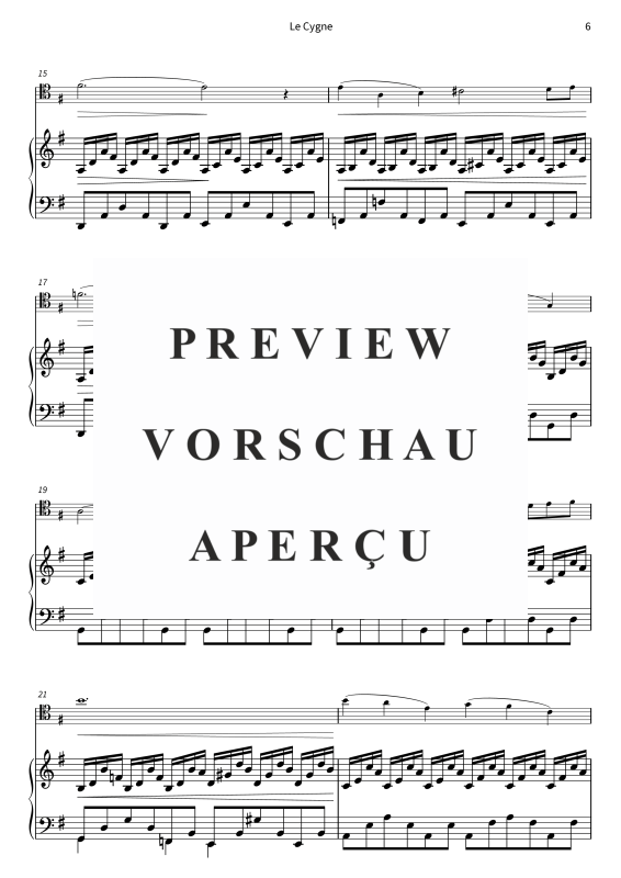 Product gallery: Page 8 of 10 Der Schwan - aus Der Karneval der Tiere, , (violoncello and piano)
