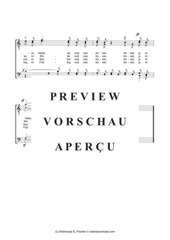 Product gallery: Page 3 of 3 Wann muß man trinken , , (male choir)