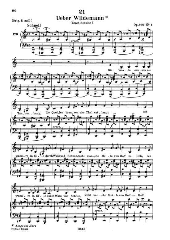 Product picture to: Ueber Wildemann D.867Franz Schubert