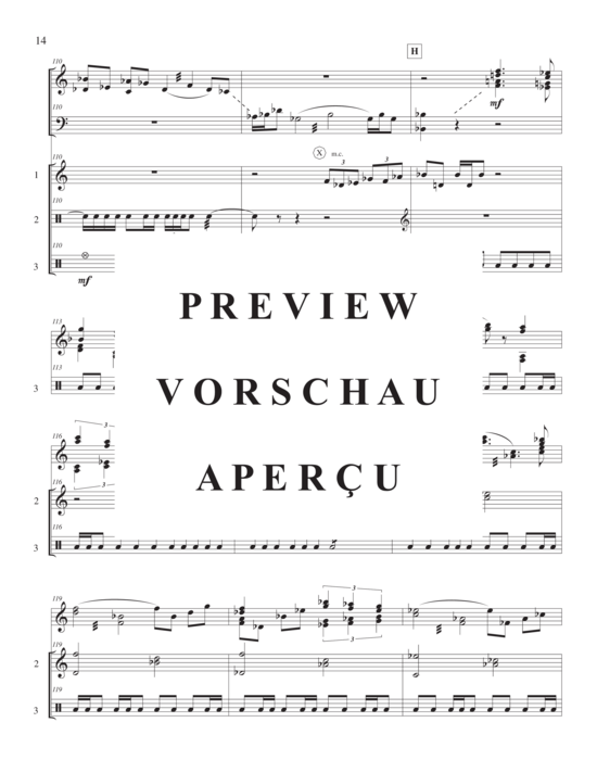Product gallery: Page 19 of 21 Concerto for Marimba and Percussion Ensemble , , (marimba solo and 4-part percussion ensemble)