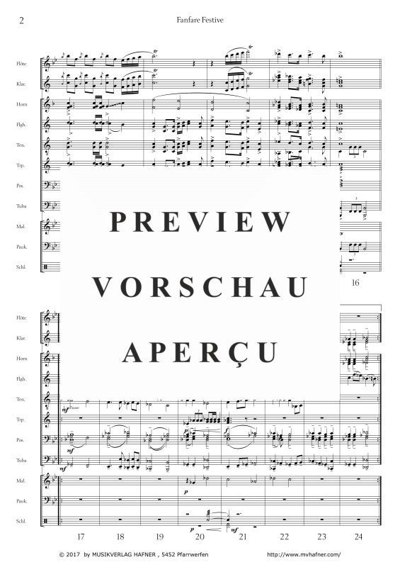 Product gallery: Page 7 of 11 Fanfare Festive, , (large wind orchestra)