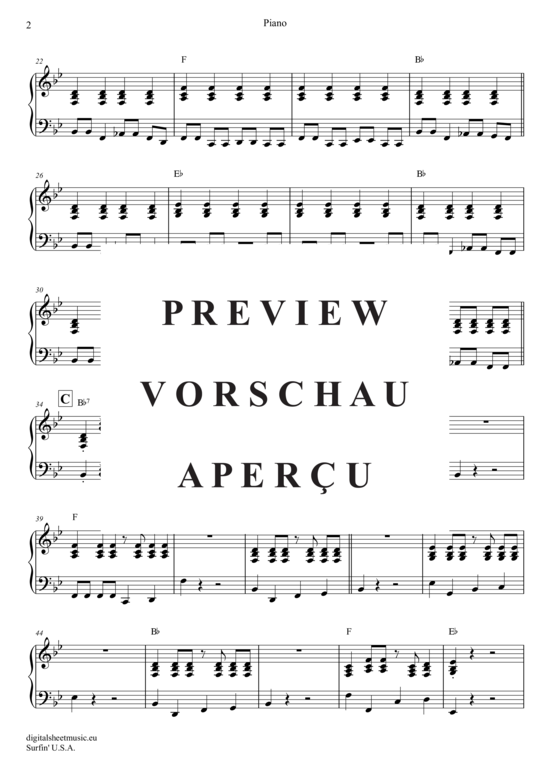 Product gallery: Page 21 of 21 Surfin USA (Saxophon Trio AAA(T) , Beach Boys,  + piano)