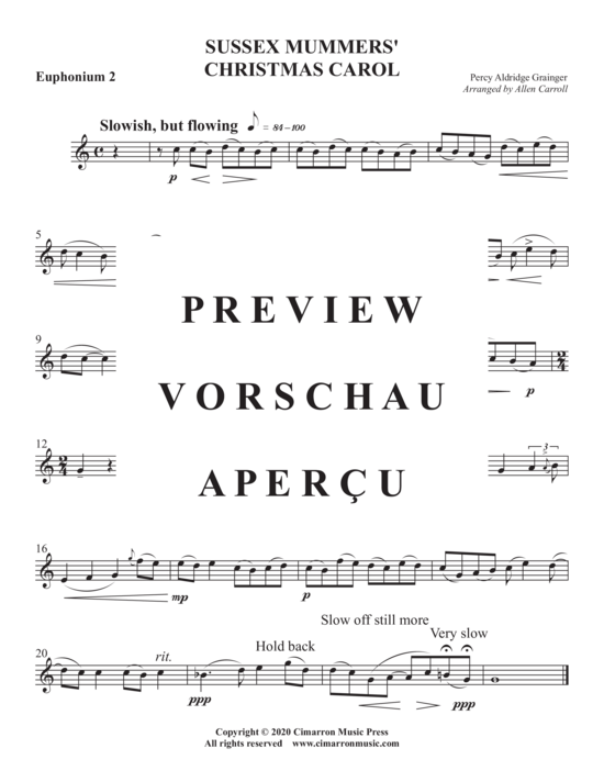 Product gallery: Page 8 of 13 Sussex Mummers´ Christmas Carol , , (Tuba Ensemble EEETTT)