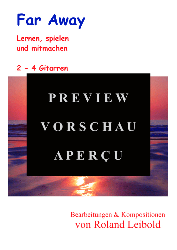 Produktgalerie: Seite 2 von 11 Far Away, , Spielstücke für 2-4 Gitarren