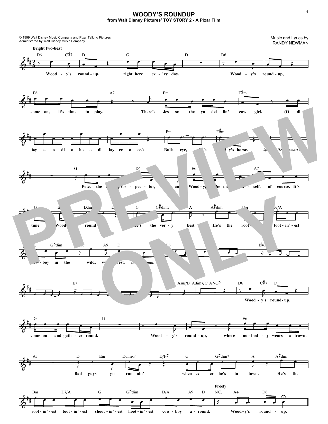 Produktbild zu: Woody's Roundup (from Toy Story 2)